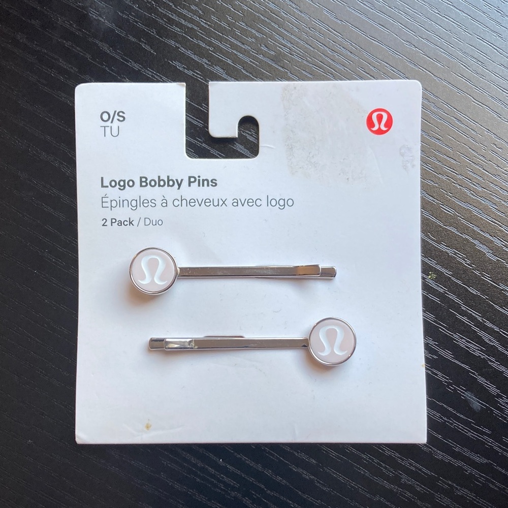 lululemon athletica Silver Logo‎ Bobby Pins